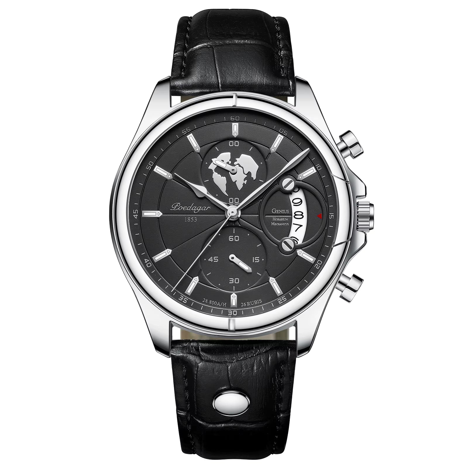 Relógio Poedagar Luxury Chronograph