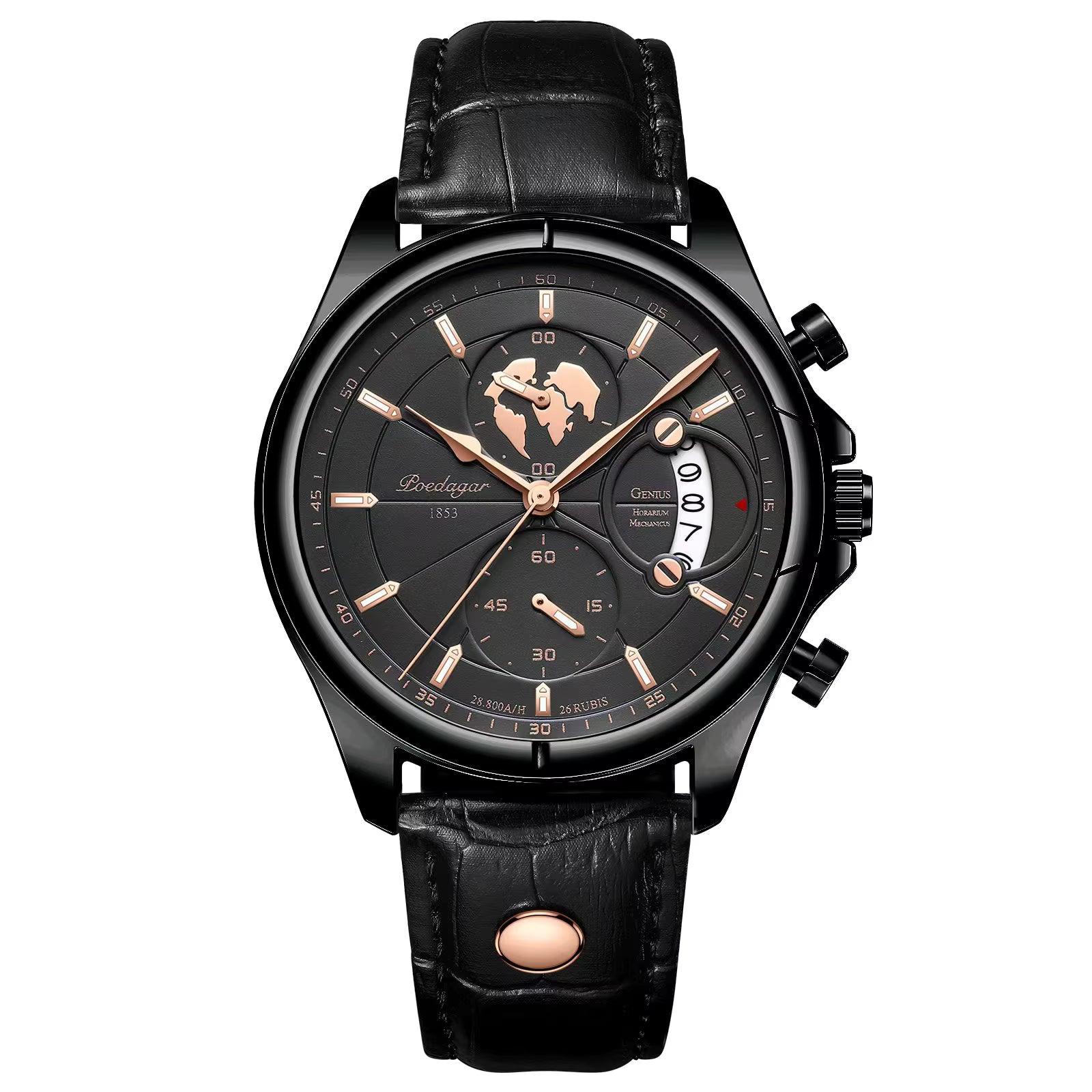Relógio Poedagar Luxury Chronograph